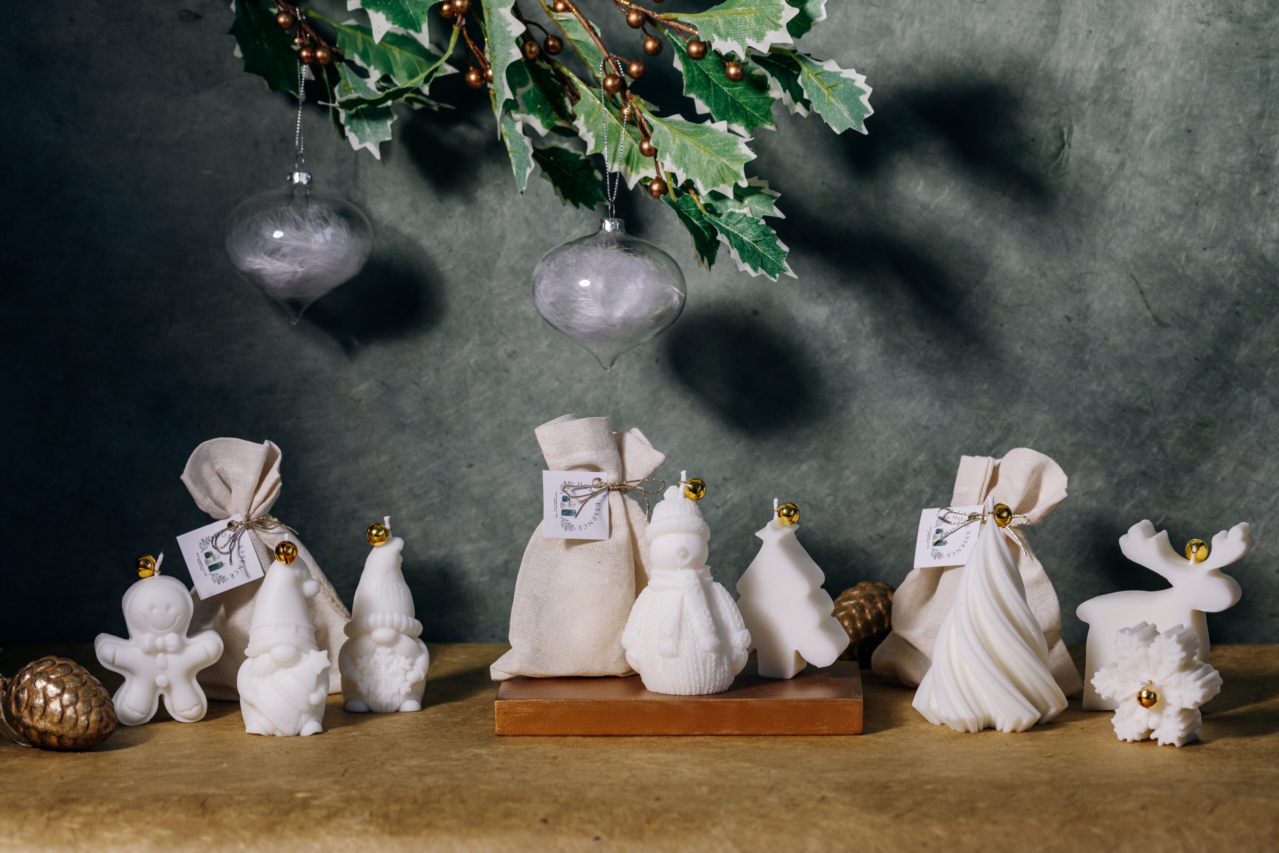 Dekoratif Yeni Yıl Mumları