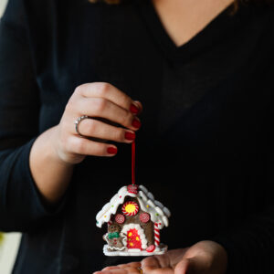 Led Işıklı Yılbaşı Evi