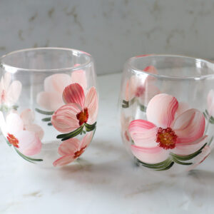 Pink Orchid - Çift Cidarlı Bardak 350 ml